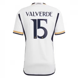 Real Madrid Federico Valverde #15 Fußballtrikots 2023-24 Heimtrikot Herren