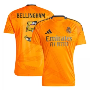 Real Madrid Fußballtrikot 2024-25 Bear Champ Font Jude Bellingham #5 Auswärtstrikot Herren