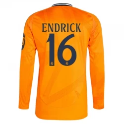Real Madrid Fußballtrikot 2024-25 HP Endrick #16 Auswärtstrikot Herren Langarm