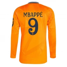 Real Madrid Fußballtrikot 2024-25 HP Mbappe #9 Auswärtstrikot Herren Langarm