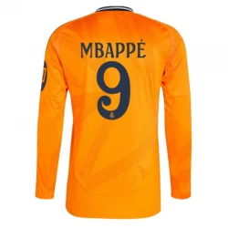 Real Madrid Fußballtrikot 2024-25 HP Mbappe #9 Auswärtstrikot Herren Langarm