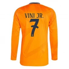 Real Madrid Fußballtrikot 2024-25 Vinicius Junior #7 Auswärtstrikot Herren Langarm
