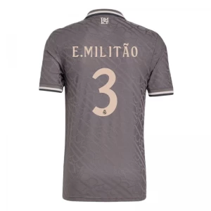Real Madrid Fußballtrikot E.Militao #3 2024-25 Ausweichtrikot Herren