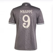 Real Madrid Fußballtrikot Mbappe #9 2024-25 HP Ausweichtrikot Herren