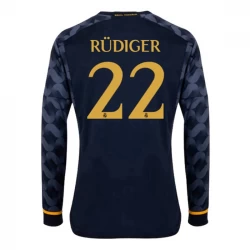 Real Madrid Fußballtrikots 2023-24 Antonio Rudiger #22 Auswärtstrikot Herren Langarm