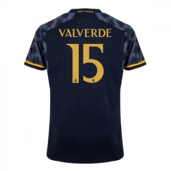 Real Madrid Fußballtrikots 2023-24 Federico Valverde #15 Auswärtstrikot Herren
