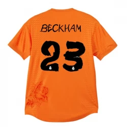 Real Madrid Fußballtrikots David Beckham #23 2023-24 x Y3 Orange Fourthtrikot Herren