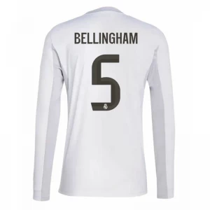 Real Madrid Jude Bellingham #5 Fußballtrikot 2025-26 Heimtrikot Herren Langarm