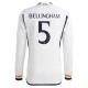 Real Madrid Jude Bellingham #5 Fußballtrikots 2023-24 Heimtrikot Herren Langarm