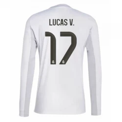 Real Madrid Lucas V. #17 Fußballtrikot 2025-26 Heimtrikot Herren Langarm