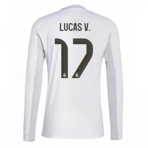 Real Madrid Lucas V. #17 Fußballtrikot 2025-26 Heimtrikot Herren Langarm