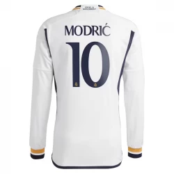 Real Madrid Luka Modrić #10 Fußballtrikots 2023-24 Heimtrikot Herren Langarm