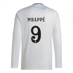 Real Madrid Mbappe #9 Fußballtrikot 2024-25 Heimtrikot Herren Langarm