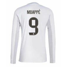 Real Madrid Mbappe #9 Fußballtrikot 2025-26 Heimtrikot Herren Langarm