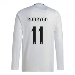 Real Madrid Rodrygo #11 Fußballtrikot 2024-25 Heimtrikot Herren Langarm