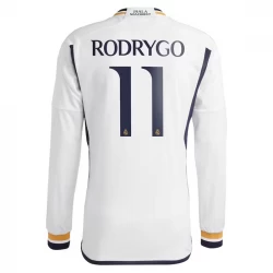 Real Madrid Rodrygo #11 Fußballtrikots 2023-24 Heimtrikot Herren Langarm