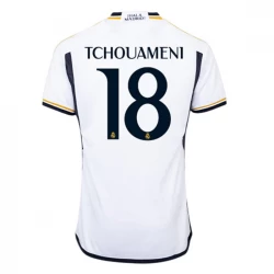 Real Madrid Tchouameni #18 Fußballtrikots 2023-24 Heimtrikot Herren