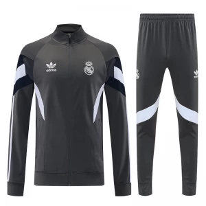 Real Madrid Trainingsanzüge Jacke 2025-26 Grau