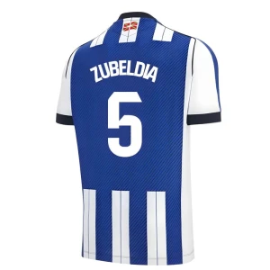 Real Sociedad Zubeldia #5 Fußballtrikot 2025-26 Heimtrikot Herren