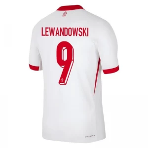 Robert Lewandowski #9 Polen Fußballtrikot EM 2024 Heimtrikot Herren