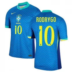 Rodrygo #10 Brasilien Fußballtrikots Copa America 2024 Auswärtstrikot Herren