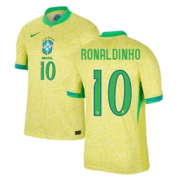 Ronaldinho Gaúcho #10 Brasilien Fußballtrikots Copa America 2024 Heimtrikot Herren