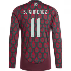 S. Gimenez #11 Mexiko Fußballtrikots Copa America 2024 Heimtrikot Herren Langarm