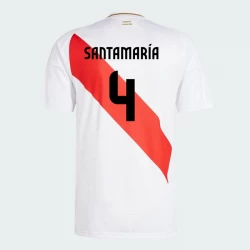Santamaria #4 Peru Fußballtrikots Copa America 2024 Heimtrikot Herren