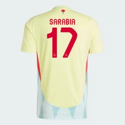 Sarabia #17 Spanien Fußballtrikots EM 2024 Auswärtstrikot Herren