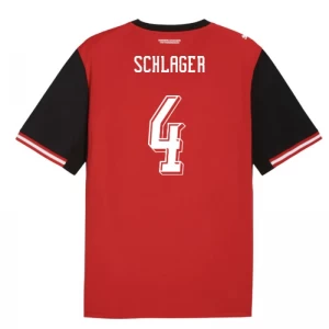 Schlager #4 Österreich Fußballtrikot WM 2026 Heimtrikot Herren
