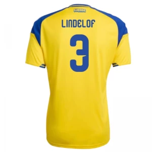 Schweden Lindelof #3 Fußballtrikot 2026 Heimtrikot Herren