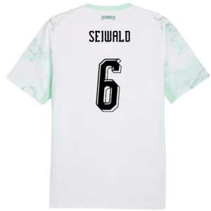Seiwald #6 Österreich Fußballtrikot WM 2026 Auswärtstrikot Herren