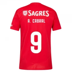SL Benfica A. Cabral #9 Fußballtrikot 2024-25 Heimtrikot Herren