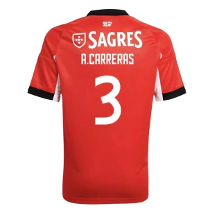 SL Benfica A. Carreras #3 Fußballtrikot 2025-26 Heimtrikot Herren