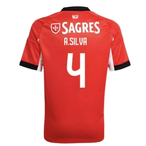 SL Benfica A. Silva #4 Fußballtrikot 2025-26 Heimtrikot Herren