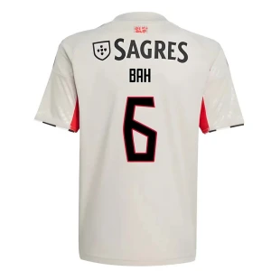 SL Benfica Fußballtrikot 2025-26 Bah #6 Auswärtstrikot Herren