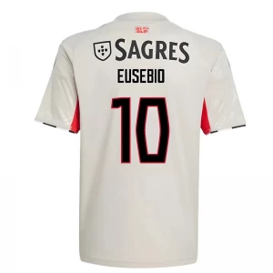SL Benfica Fußballtrikot 2025-26 Eusebio #10 Auswärtstrikot Herren