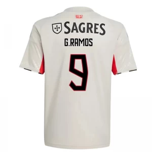 SL Benfica Fußballtrikot 2025-26 G. Ramos #9 Auswärtstrikot Herren