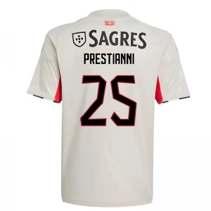 SL Benfica Fußballtrikot 2025-26 Prestianni #25 Auswärtstrikot Herren