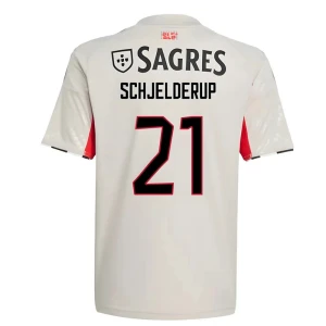 SL Benfica Fußballtrikot 2025-26 Schjelderup #21 Auswärtstrikot Herren