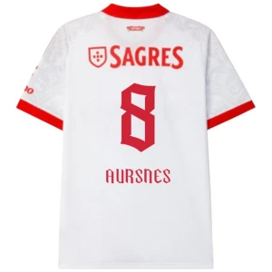 SL Benfica Fußballtrikot 2026-27 Aursnes #8 Auswärtstrikot Herren