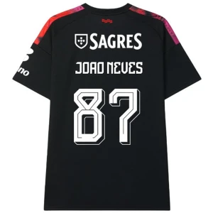 SL Benfica Fußballtrikot Joao Neves #87 2026-27 Ausweichtrikot Herren