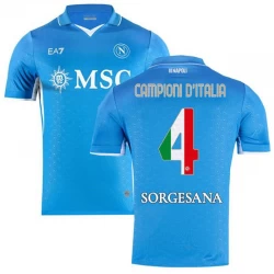 SSC Napoli Campioni D Italia #4 Fußballtrikot 2024-25 Heimtrikot Herren