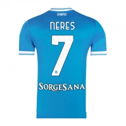 SSC Napoli Neres #7 Fußballtrikot 2025-26 Heimtrikot Herren