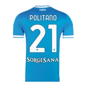 SSC Napoli Politano #21 Fußballtrikot 2025-26 Heimtrikot Herren