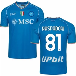 SSC Napoli Raspadori #81 Fußballtrikots 2023-24 Heimtrikot Herren