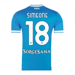 SSC Napoli Simeone #18 Fußballtrikot 2025-26 Heimtrikot Herren