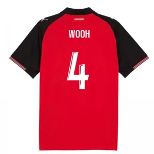 Stade Rennais FC Wooh #4 Fußballtrikot 2025-26 Heimtrikot Herren