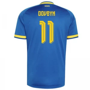 Ukraine Fußballtrikot 2026 Dovbyk #11 Auswärtstrikot Herren