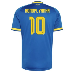 Ukraine Fußballtrikot 2026 Konoplyanka #10 Auswärtstrikot Herren